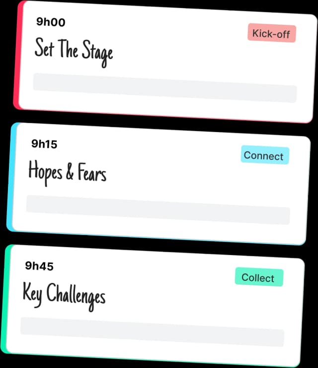 Organized workshop agenda